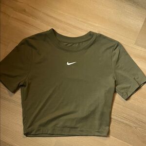 Nike Women's Khaki Crop Top